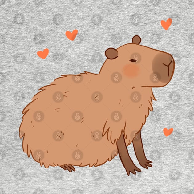 Cute capybara illustration by Yarafantasyart